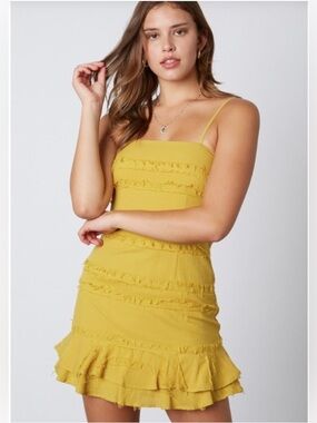 Cotton Candy Ruffle Mini Dress